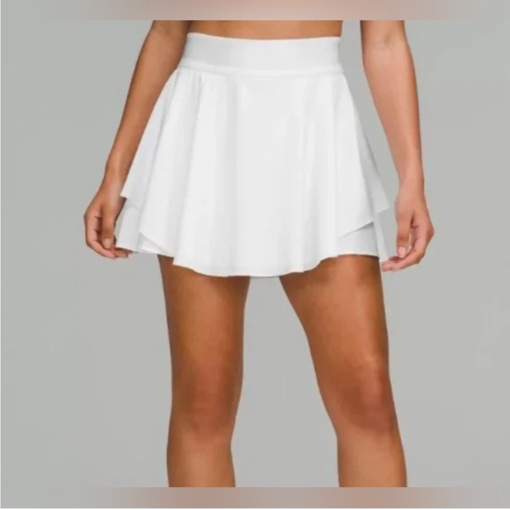 Lululemon Court Rival Tall Skort Skirt White Women’s Size 0